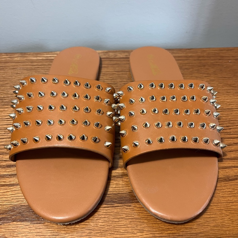Studded Slide Sandals